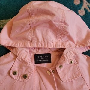 Love Tree Pink Ladies Hooded Jacket